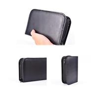 FUOYLOO Étui de Transport Portable pour Capteur de Glycémie et Boîte de Rangement en PU Noir, Protection Antichoc, Mallette Compacte Adaptée aux Déplacements et Usage Domestique