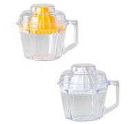 FUOYLOO Extracteur de Jus Manuel Jaune en Plastique Pp, Presse-agrumes Facile à Utiliser pour Orange et Pamplemousse, pour Camping et Voyage