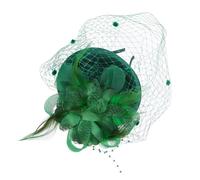FUOYLOO Fascinateur Vintage Élégant en Maille Plumage, Petit Chapeau Bibi Confortable et Respirant, Accessoire pour Fête ou Mariage