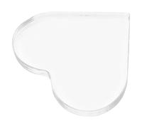 FUOYLOO Feuille Acrylique Transparente de Cœur 10X10X1 CM pour Remplacement de Cadres Photo, Travaux Manuels et Bricolage, Support Décoratif Soi-Même