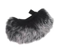 FUOYLOO Filtre Anti-Bruit Léger en Fourrure pour Microphone de Smartphone, Pare-Vent Flexible pour Diffusion en Direct et Enregistrement en Extérieur, Design Compact