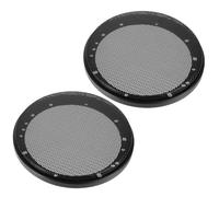 FUOYLOO Grilles de Protection pour Haut-Parleurs de Voiture, Anneaux Décoratifs Robustes, Protection Les Chocs et Poussières, Compatible Caisson de Basses, pour Modification Audio