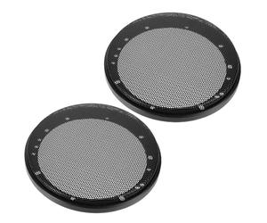 FUOYLOO Grilles de Protection pour Haut-Parleurs de Voiture, Anneaux Décoratifs Robustes, Protection Les Chocs et Poussières, Compatible Caisson de Basses, pour Modification Audio