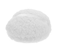 FUOYLOO Houppette Douce en Peluche Blanche 15 CM Applicateur Surdimensionné Réutilisable pour Maquillage Corporel Femmes et Soins Peau Fragile