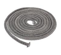 FUOYLOO Joint D'étanchéité en Fibre de Verre 6 Mm X 2,5 M pour Porte de Poêle à Bois et Cheminée, Corde Résistante la Chaleur, Accessoire D'étanchéité pour Cuisinière à Bois et Barbecue