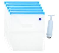 FUOYLOO Kit de 5 Paquet sous Vide Transparents 30X34 CM pour Stockage de Filaments D’Imprimante 3D Paquet de Rangement Hermétique avec Pompe Manuelle Protection Anti-Humidité pour