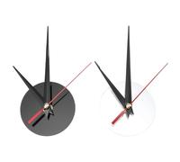 FUOYLOO Kit de Mécanismes d'Horloge Silencieux DIY, 2 Pièces Cadran Rond, sans Pile, Accessoires pour Aiguilles d'Horloge, pour Fabrication et Réparation Murale