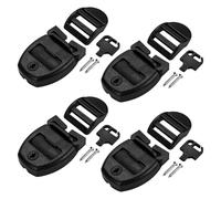 FUOYLOO Kit de Réparation 8 Pièces Clips de Verrouillage pour Couverture de Spa en Plastique Noir, Installation Facile et Protection Sécurisée du Couvercle de Bain à Remous