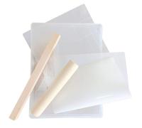 FUOYLOO Kit pour Nougat Moule Rectangulaire Antiadhésif Plaque de Cuisson Tapis en Silicone Bâtonnets Outils de Pâtisserie Réutilisables pour Fabrication Maison de Confiseries et Biscuits