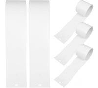 FUOYLOO Lamelles de Remplacement Verticales Faciles à Installer 5 Pièces en PVC Blanc Maintien Fonctionnalité pour Stores Adaptées aux Portes et Fenêtres
