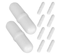 FUOYLOO Lot de 10 Barres D’agitation Magnétiques Cylindriques pour Laboratoire, Agitateur Magnétique Haute Performance, Mélange Homogène des Liquides, Usage Chimique et