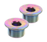 FUOYLOO Lot de 2 Cache-poussière pour manivelle de vélo : Capuchon de vis de manivelle M20, Cache- Central, vis de Fixation de pour vélo de Route - de Fixation de pédalier