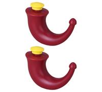 FUOYLOO Lot de 2 Flacons de Lavage Nasal Rouges, Système D'irrigation Nasale Portable pour Nettoyage du Nez, Outil de Soin Pratique, Contenance pour Usage Domestique Congestion