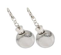 FUOYLOO Lot de 2 Flasques Porte-clés en Acier Inoxydable 30 Ml, Mini Gourdes Portables Étanches pour Camping et Randonnée, Flasque à Vin Compacte et Légère, Matériel de Camping Pratique