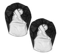 FUOYLOO Lot de 2 Housses de Pneus Camping-Car Protection UV Anti-Urine Animaux, Imperméables, Adaptées Pneus 27-29 Pouces, Noir, Protège Roues de Secours Remorque et Caravane, Accessoires