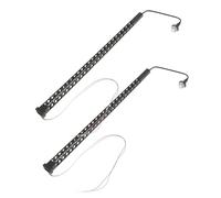 FUOYLOO Lot de 2 Lampadaires pour Table à Sable, Modèle de Lampe de Chemin de Fer en ABS et Métal Noir, Décoration et Accessoires pour Modélisme Ferroviaire Miniature