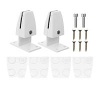 FUOYLOO Lot de 2 Pinces de Séparation de Bureau en Verre, Clips Fixation pour Cloison de Meuble, Installation Rapide pour Écran Vertical, Accessoire Bureau Professionnel Couleur Aléatoire