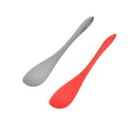 FUOYLOO Lot de 2 Spatules en Silicone Double Tête Odeur, Outil de Grattage Multifonction pour Pâtisserie et Ustensile Cuisine Pratique Couleur Aléatoire