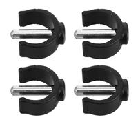 FUOYLOO Lot de 4 Clips de Serrage en Plastique pour Béquilles et Cannes Accessoires de Fixation pour Déambulateurs Usage Polyvalent en Mobilité