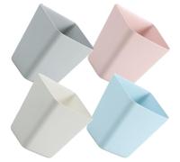 FUOYLOO Lot de 4 Paniers Suspendus en Pp pour Rangement à Domicile ou Salon de Beauté, Installation Simple, Organisation Pratique et Gain de Place