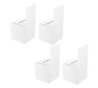 FUOYLOO Lot de 4 Urnes pour Tirage Sort en Papier Blanc, Boîte de Vote Robuste et Difficile à Déformer, pour Fêtes et Réunions d'entreprise