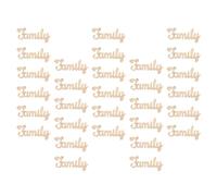 FUOYLOO Lot de 40 Lettres Bois Suspendues Inachevées pour Décoration Créative et Délicate, Panneau de Lettres Décoratif en Bois Beige, pour Maison et Fête