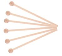 FUOYLOO Maillets de Percussion en Bois Maillets à Embout Boule 6pcs Amélioration du Sens du Rythme pour Xylophone et Woodblocks pour L'enseignement Musical en École