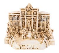 FUOYLOO Modèle Miniature en Résine Fontaine de Trevi, Décoration de Bureau Élégante et Pratique, Souvenir de Voyage Artistique Inspiré de L'architecture Romaine