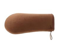 FUOYLOO Moufles D'application pour Autobronzant en Flanelle Marron, Prévention des Irritations, Utilisation Bronzage Uniforme du Corps Dos