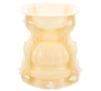 FUOYLOO Moule Artisanal en Plastique Blanc pour Pots de Plantation Ronds, Facile à Démouler et Nettoyer, pour Fabrication DIY de Pots de Fleurs Style Européen