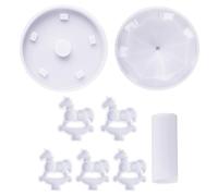 FUOYLOO Moule en Silicone Réutilisable pour Manège DIY, Moule pour Loisirs Créatifs en Époxy, Résistant la Déchirure, Intérieur Lisse, Décoration Artisanale et Création Bijou