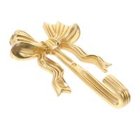 FUOYLOO Mural en Laiton Or pour Suspendre Manteaux et Écharpes Nœud Élégant, Patère Décorative pour Salon, Chambre ou Bureau