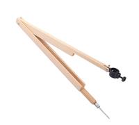 FUOYLOO Outil de Dessin Compas en Bois Beige, Grand Compas à Faisceau Portable Surface Lisse, pour Utiliser une Boussole en Classe sur Tableau Noir