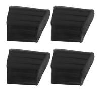 FUOYLOO Patins en Caoutchouc Antidérapants pour Pieds d'Échelle, Lot de 4, Dimensions 25X43 MM, Noirs, Accessoires pour Échelles Extensibles et Escabeaux, Installation Facile pour Travaux