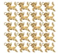 FUOYLOO Pendentifs Animaux Cheval Doré 60 Pièces Breloques pour Fabrication Bracelets et Colliers Présents Événement Nouvel An Chinois