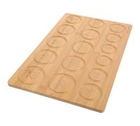 FUOYLOO Plateau à Perles pour Bracelet en Bois Beige 8 Tailles de Perles de 13 à 20 Mm, Robuste Créer des Bijoux Délicats Facilement