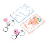 FUOYLOO Porte-badge D'élève en Acrylique Transparent, Protège Cartes Étanches, Design Créatif et Réfléchi, Lot de 2 pour Usage Professionnel Travail