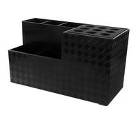 FUOYLOO Porte-Ciseaux de Coiffure Compact Noir 18,5X10,5X8,5Cm Boîte de Rangement pour Rasoirs et Pinces à Épiler, pour Professionnels Coiffure et Soins Ongulaires