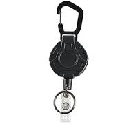 FUOYLOO Porte-clés Rétractable en Câble Acier Haute Résistance, Boucle Anti-desserrage, Porte-clés Anti-Perte pour Activités Plein Air, Alpinisme et Randonnée, Accessoire Multifonction