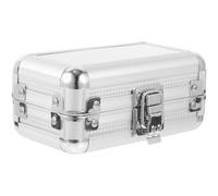 FUOYLOO Porte-Filtre Télescope Aluminium Mousse, Étui de Transport 6 Emplacements, Protection Les Impacts, Usage Astronomique, Rangement Filtre d'Objectif Portable Argenté