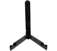 FUOYLOO Présentoir à Disques Vinyles pour Rangement de Disques et CD Pliable en Plastique Noir, Support Réglable Robuste pour Bureau ou Maison