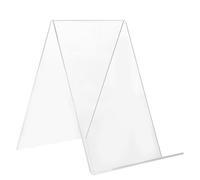 FUOYLOO Présentoir à Livres Transparent en Acrylique Solide, Support Simple et Décoratif pour Bibliothèque ou Chambre, Étagère Stable pour Affichage et Rangement