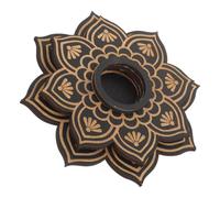 FUOYLOO Présentoir Support Décoratif en Bois pour Boule de Noir Base Stable Antidérapante pour Decoration de Table de Tarot et Maison