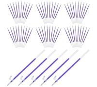 FUOYLOO Recharge 100 Pièces Bleu de Stylo Thermorétractable pour Tissu Encre Effaçable à Chaud Rapide, Solide, pour Broderie et Quilting Soie et Mélanges