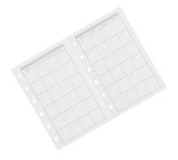 FUOYLOO Recharge Papier A7 pour Cahier à 6 Trous, Papier de Recharge Lisse Détachable, Inserts D'agenda pour Planner Mensuel, 2 Paquets pour Fournitures de Bureau et Scrapbooking, Format