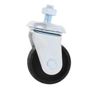 FUOYLOO Roulettes en Largeur et 25mm Plastique, Diamètre 61mm Acier Robustes Pivotantes Horizontal pour Cric Garage et Tâches de Maintenance