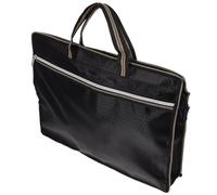 FUOYLOO Sacoche Oxford Toile avec Double Zip Pochette Zippée Sécurisée pour Documents Organiseur Léger et Compact pour Bureau et Voyage