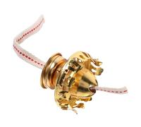 FUOYLOO Socle Métallique Doré pour Lampe à Huile Vintage Brûleur Réglable Compatible Lampes à Pétrole Accessoires pour Lampadaire Rétro Pièces de Rechange Solide Usage Intérieur