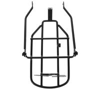 FUOYLOO Support Arrière Vélo 14 Pouces en Métal Noir, Étanche Séchage Rapide, Porte-Bagages Pliable pour Vélo Adapté aux Garçon et Filles