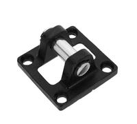 FUOYLOO Support de Cylindre Pneumatique en Fer avec Base Double Oreilles, Installation Facile et Compatibilité pour Automatisation Industrielle